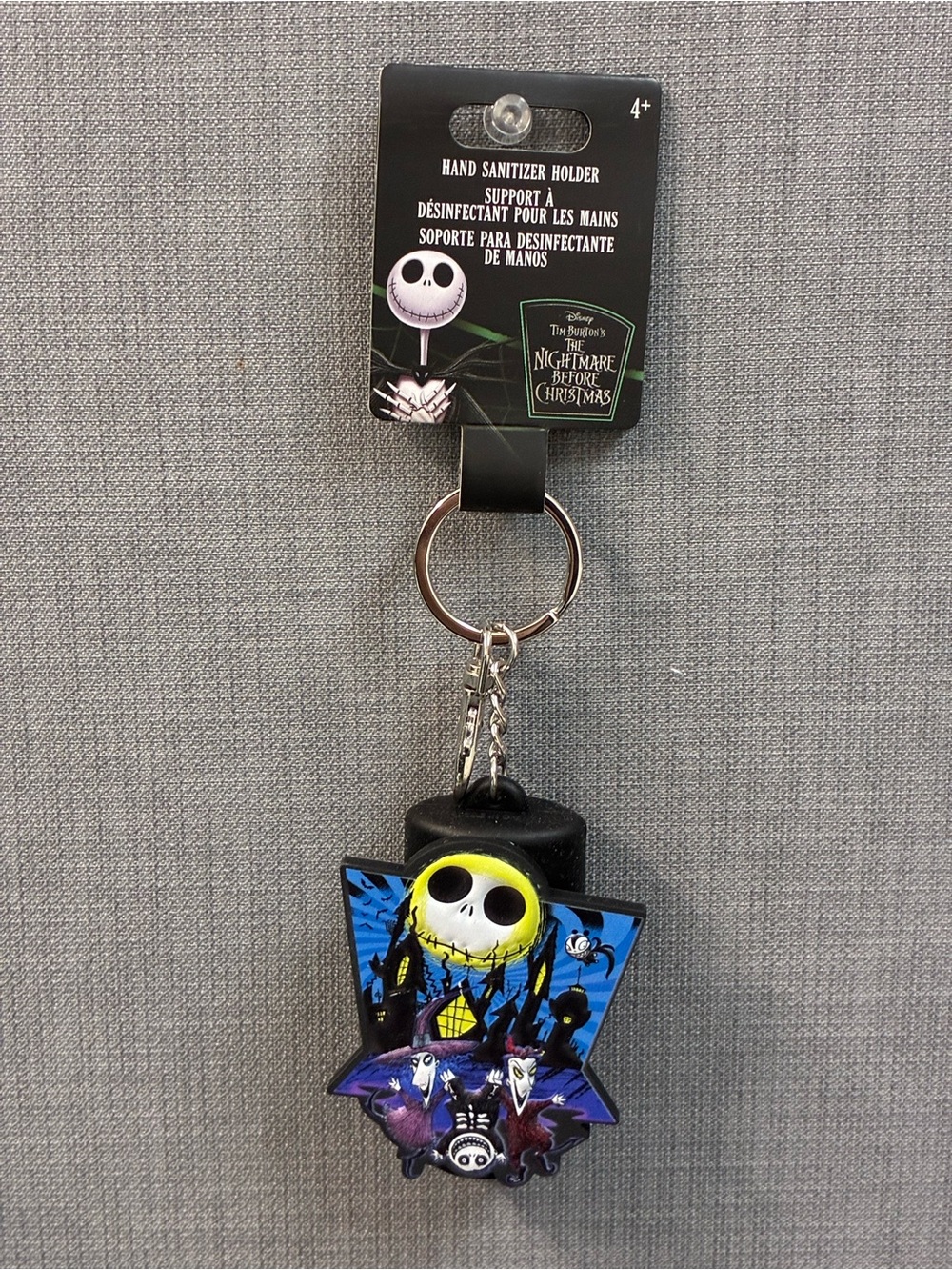 Disneys Nightmare Before Christmas Sanitizer Keychain and Bag Charm Holder